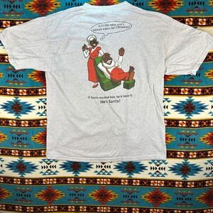 Gildan Santa Christmas Graphic T-Shirt Funny Humor‎ XL